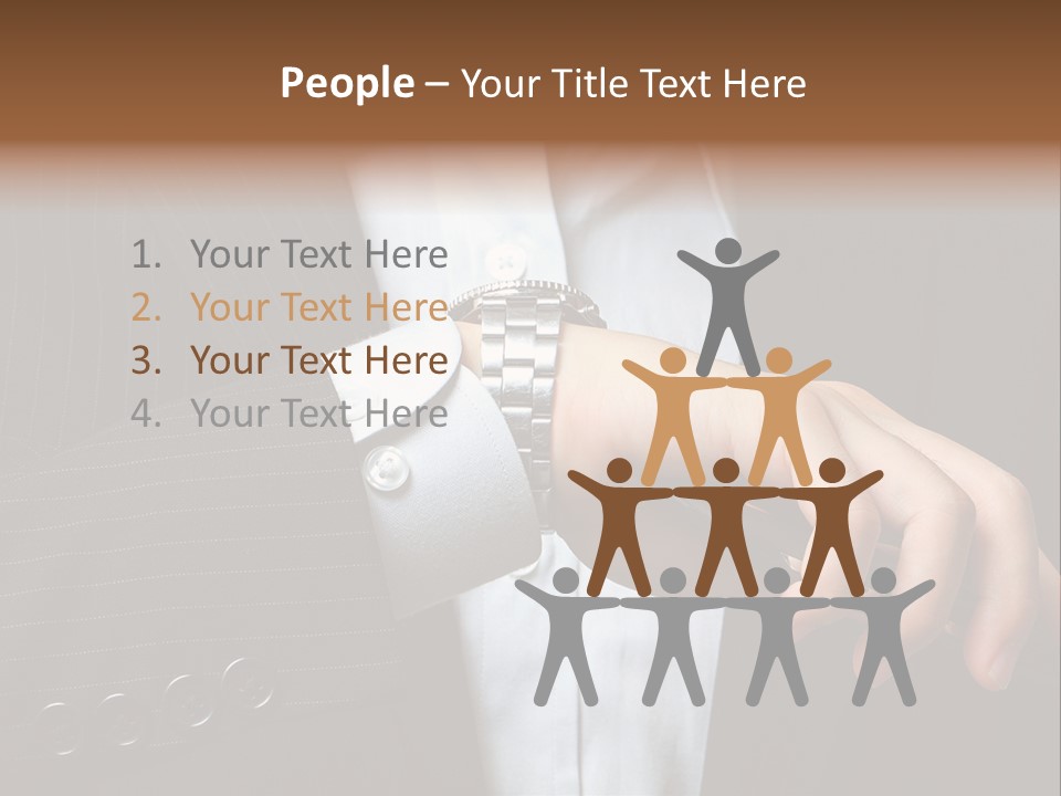 Minute Wrist Business PowerPoint Template