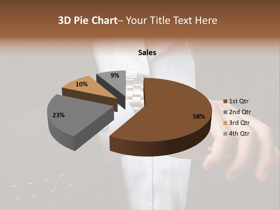 Minute Wrist Business PowerPoint Template