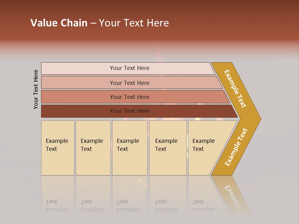 Flammable Orange Glowing PowerPoint Template