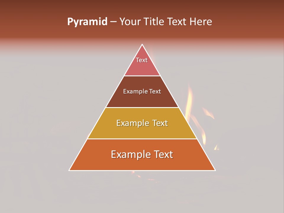Flammable Orange Glowing PowerPoint Template