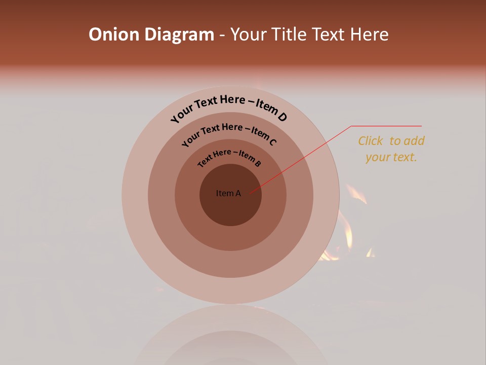 Flammable Orange Glowing PowerPoint Template