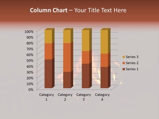 Flammable Orange Glowing PowerPoint Template