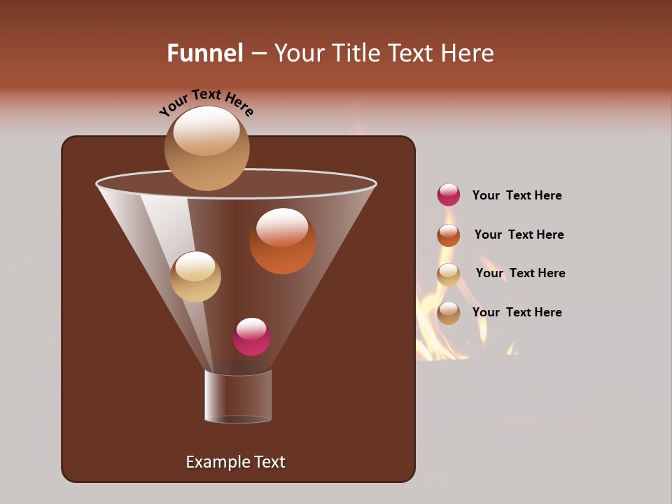 Flammable Orange Glowing PowerPoint Template