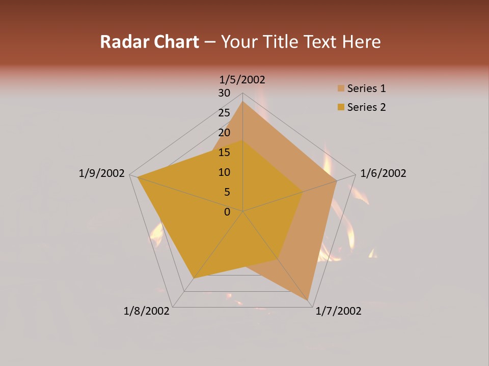 Flammable Orange Glowing PowerPoint Template