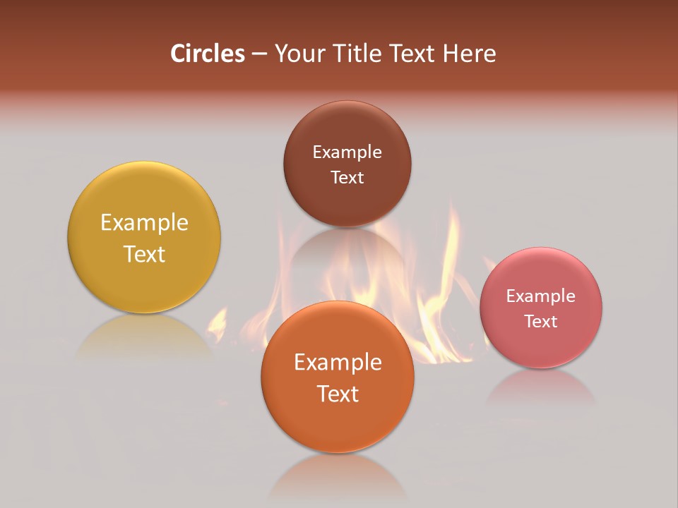 Flammable Orange Glowing PowerPoint Template