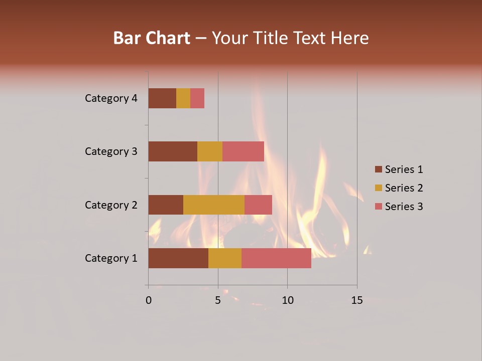 Flammable Orange Glowing PowerPoint Template