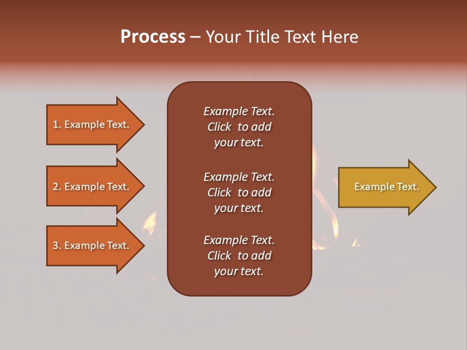 Flammable Orange Glowing PowerPoint Template