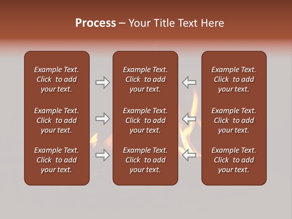 Flammable Orange Glowing PowerPoint Template