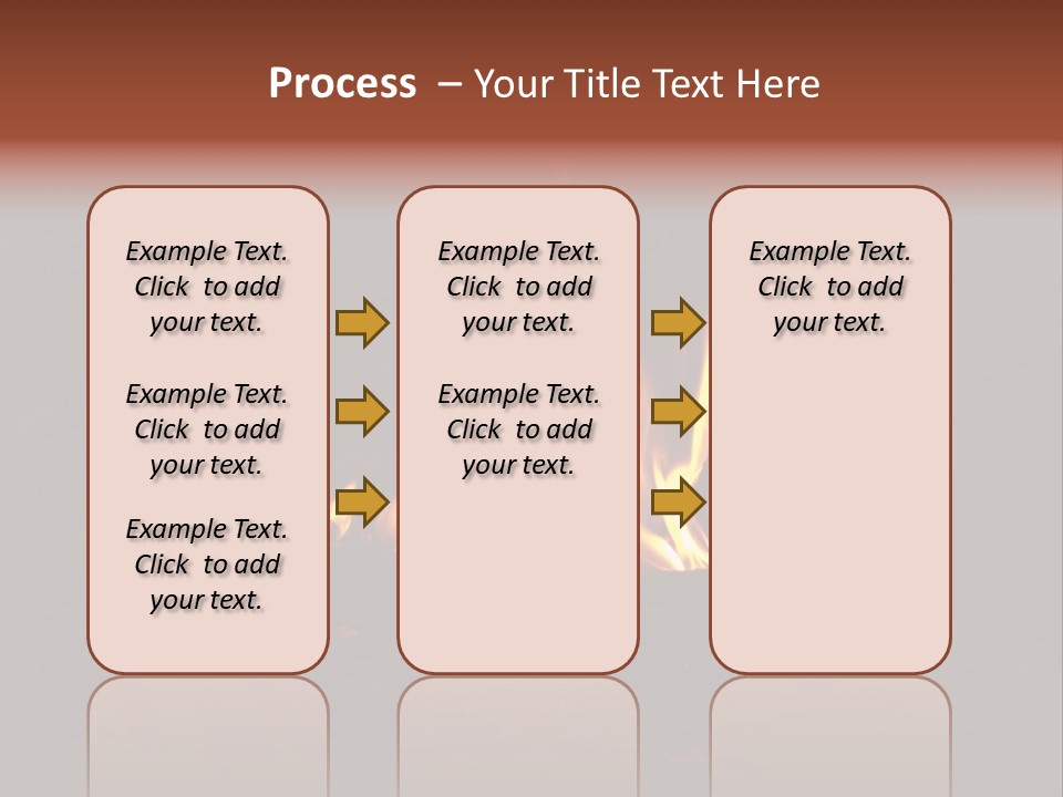 Flammable Orange Glowing PowerPoint Template