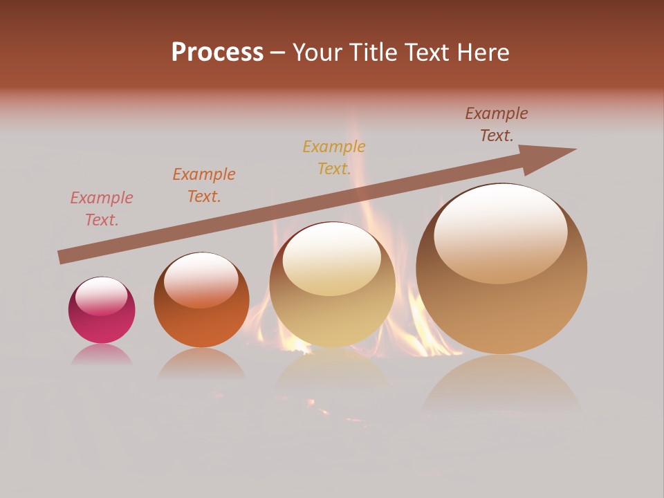 Flammable Orange Glowing PowerPoint Template