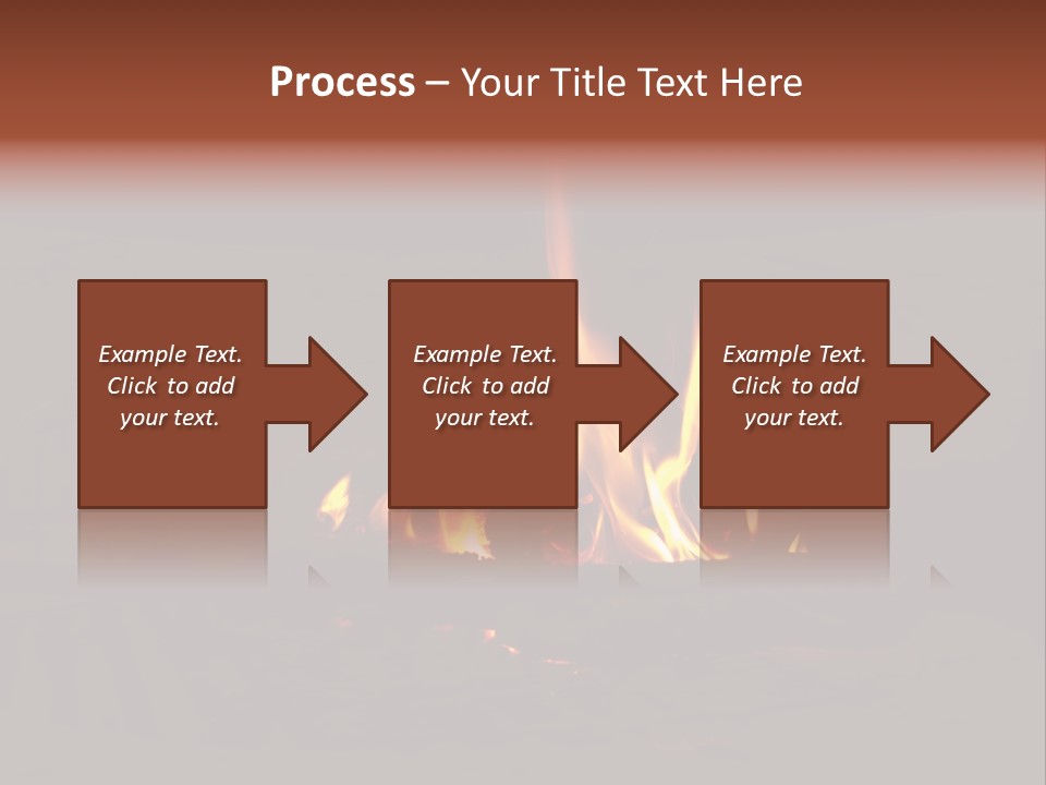 Flammable Orange Glowing PowerPoint Template