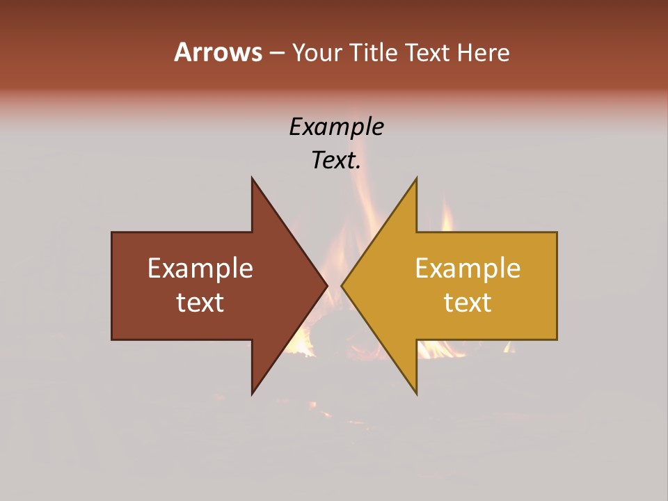 Flammable Orange Glowing PowerPoint Template