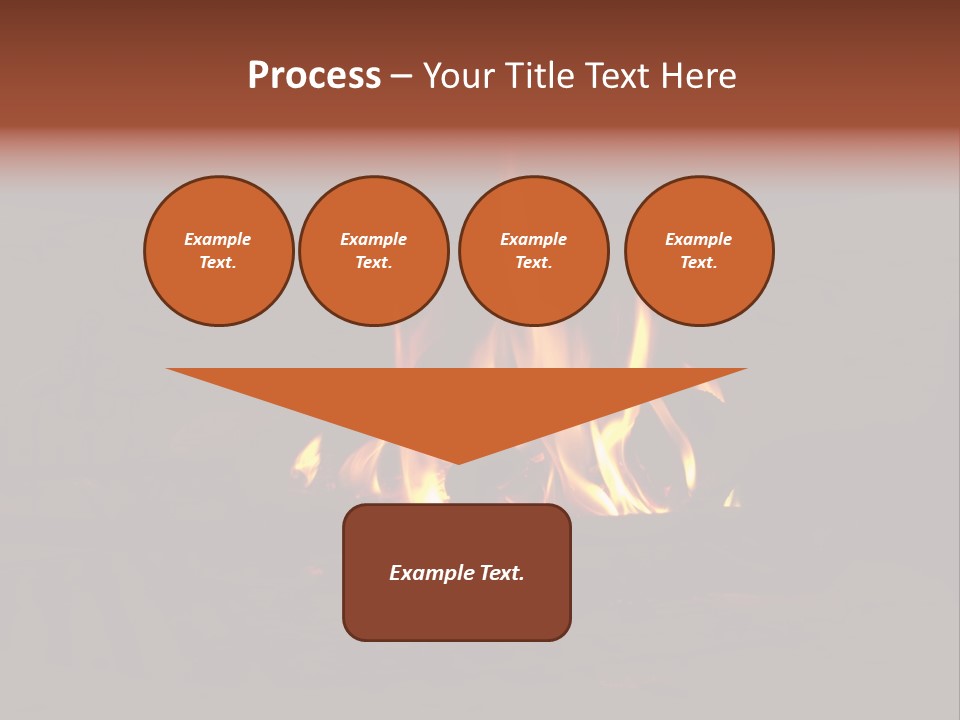 Flammable Orange Glowing PowerPoint Template