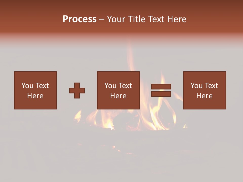 Flammable Orange Glowing PowerPoint Template