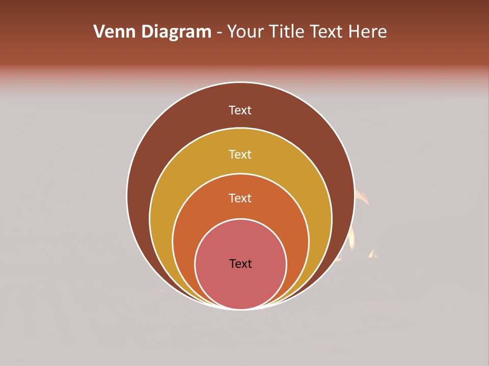 Flammable Orange Glowing PowerPoint Template