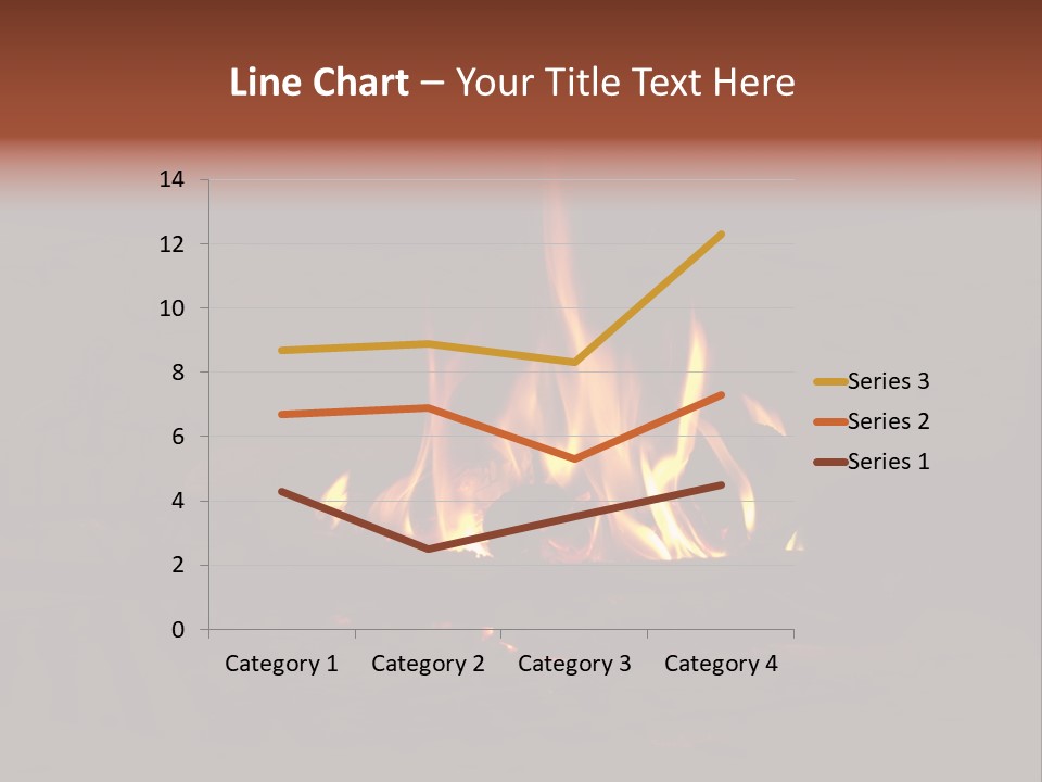Flammable Orange Glowing PowerPoint Template