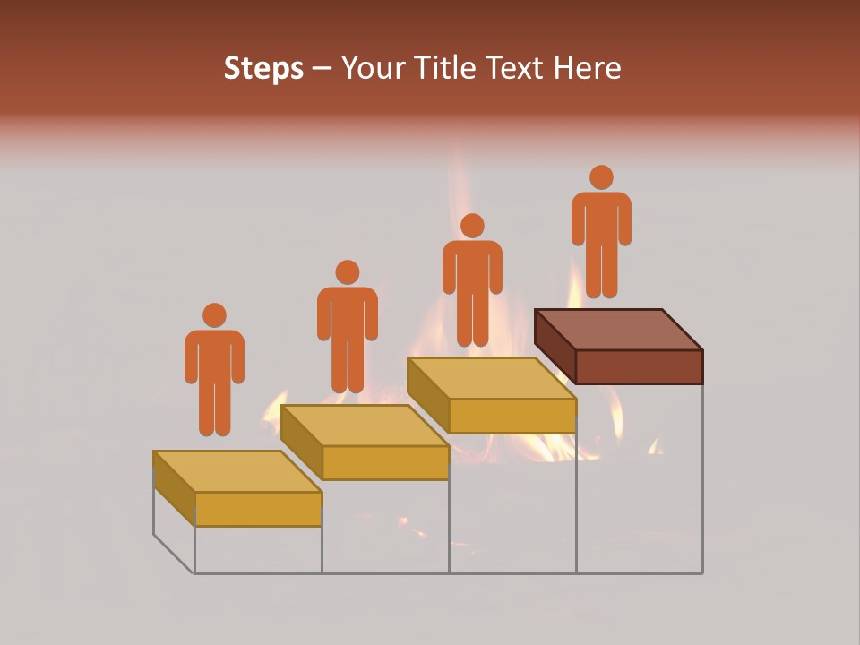 Flammable Orange Glowing PowerPoint Template
