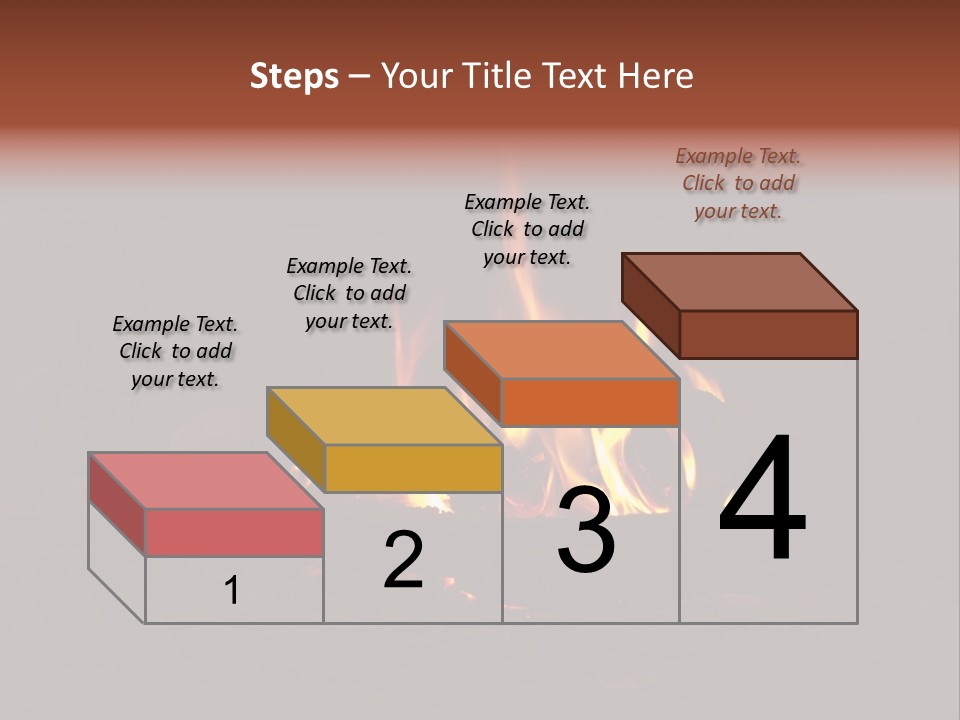 Flammable Orange Glowing PowerPoint Template