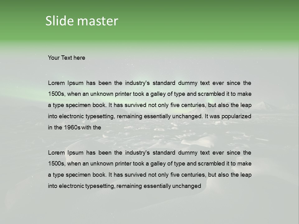 Night Glow PowerPoint Template