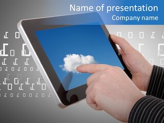 Wireless Terminal Work PowerPoint Template