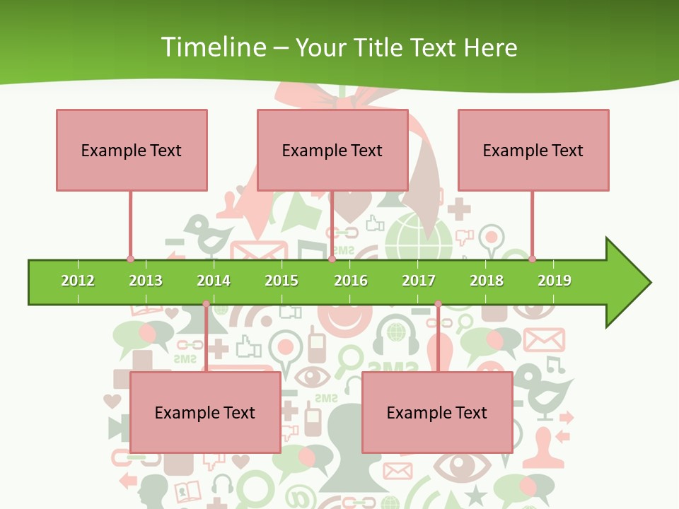 A Christmas Ornament With A Red Bow On Top Of It PowerPoint Template