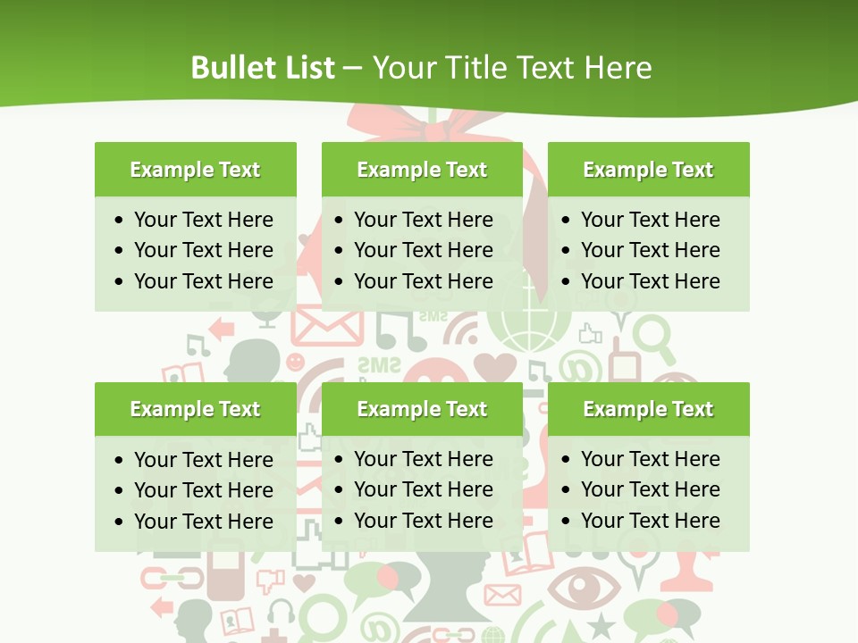 A Christmas Ornament With A Red Bow On Top Of It PowerPoint Template