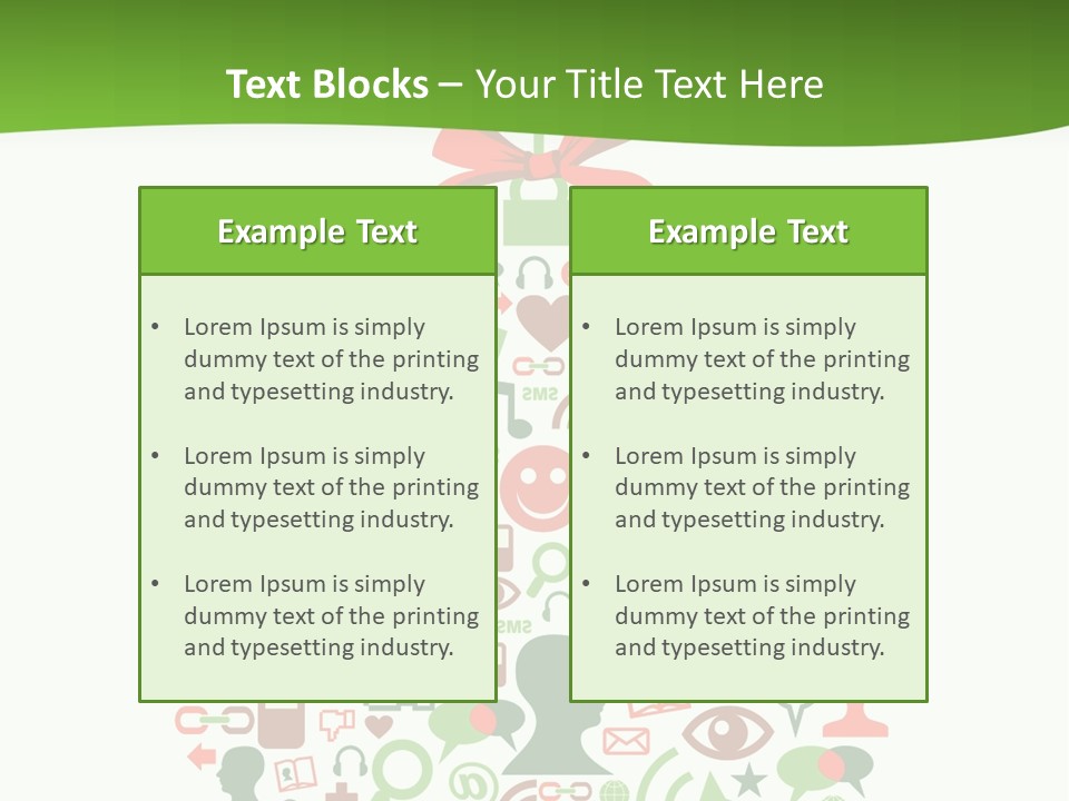 A Christmas Ornament With A Red Bow On Top Of It PowerPoint Template
