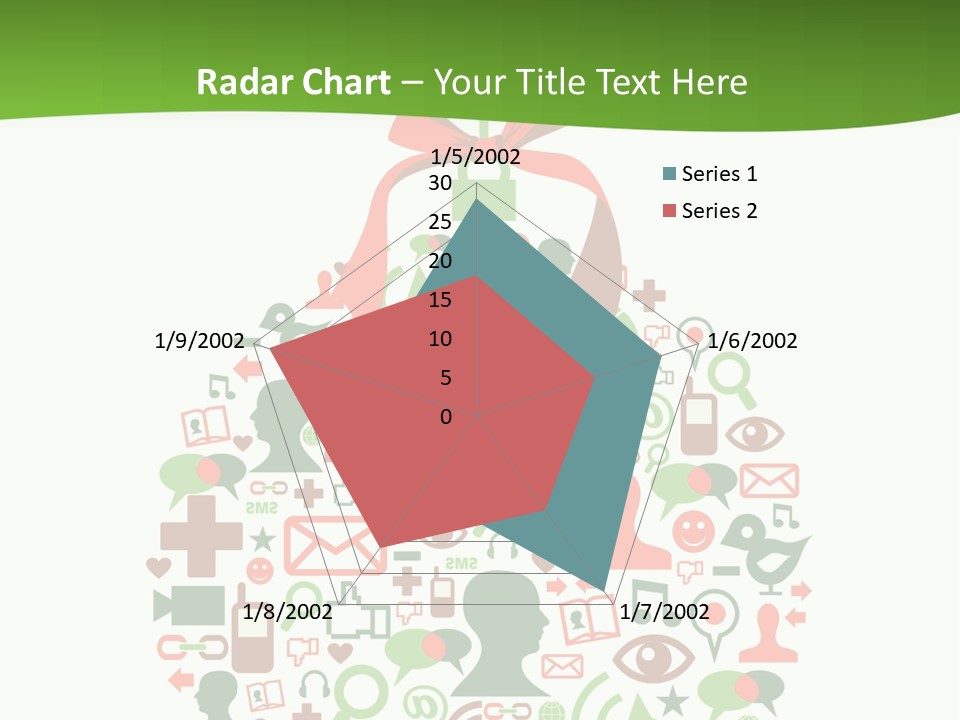 A Christmas Ornament With A Red Bow On Top Of It PowerPoint Template