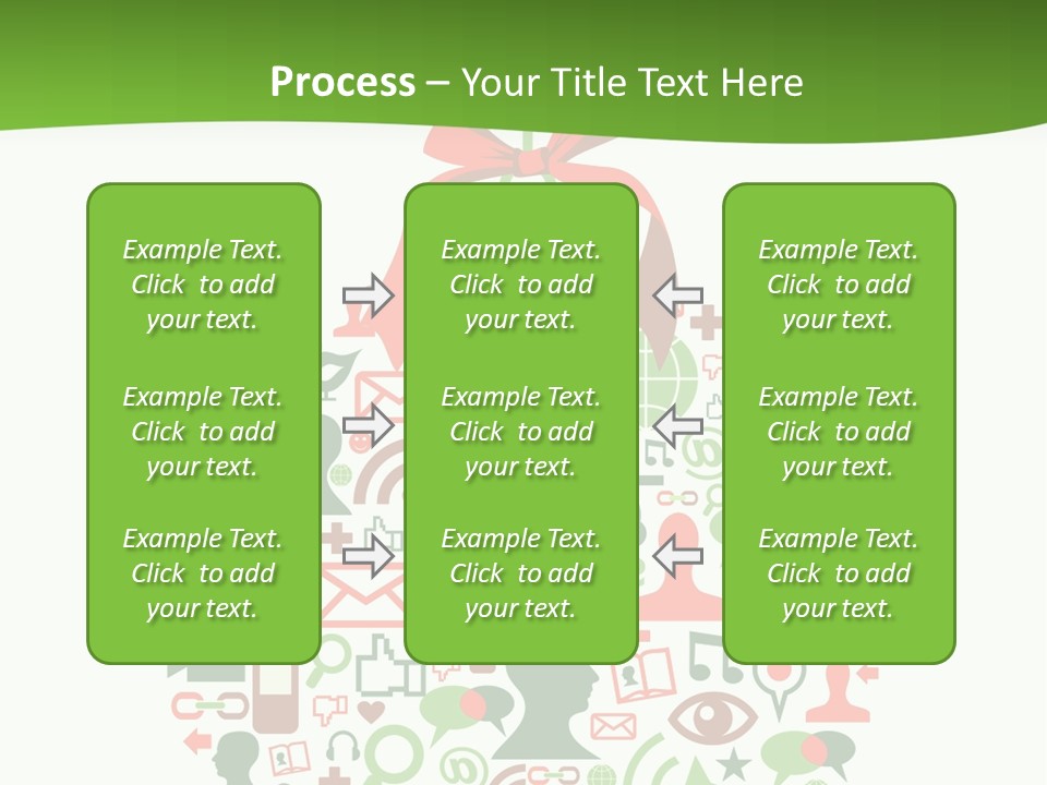 A Christmas Ornament With A Red Bow On Top Of It PowerPoint Template