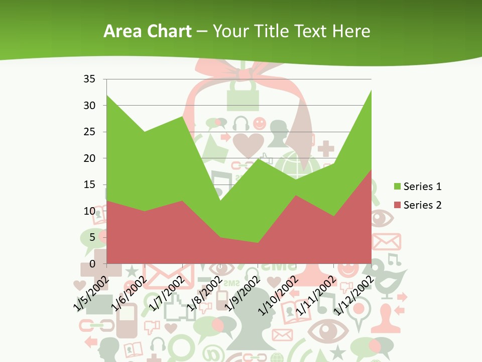 A Christmas Ornament With A Red Bow On Top Of It PowerPoint Template