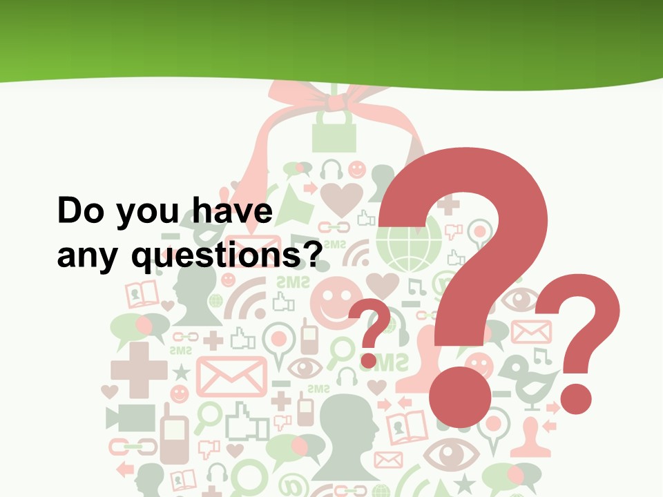 A Christmas Ornament With A Red Bow On Top Of It PowerPoint Template