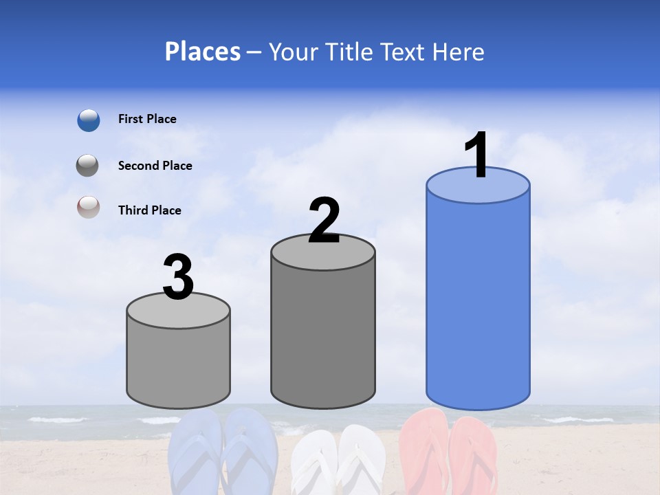 Blue Water Flops PowerPoint Template