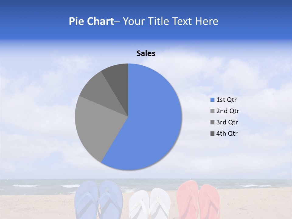 Blue Water Flops PowerPoint Template