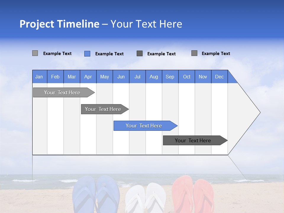 Blue Water Flops PowerPoint Template