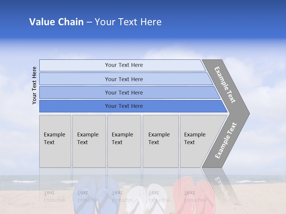 Blue Water Flops PowerPoint Template