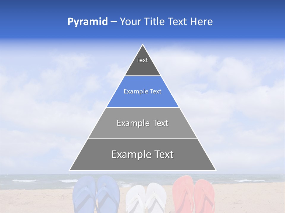 Blue Water Flops PowerPoint Template