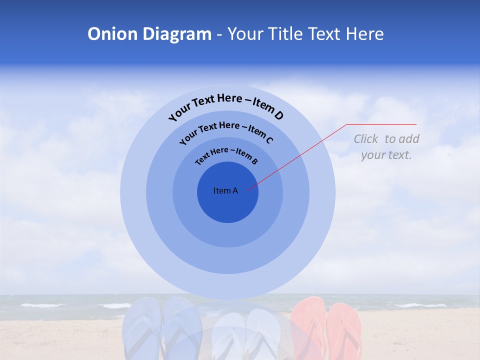 Blue Water Flops PowerPoint Template