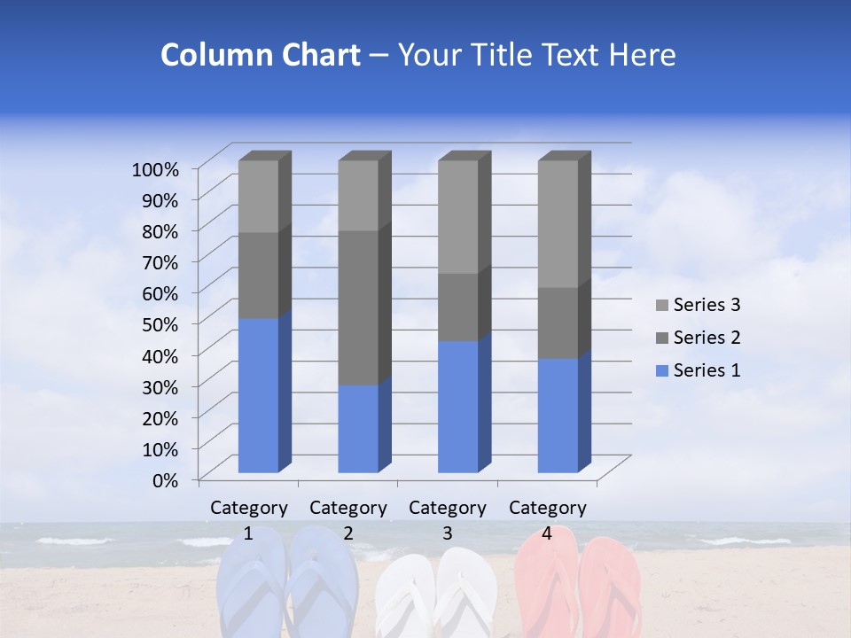 Blue Water Flops PowerPoint Template