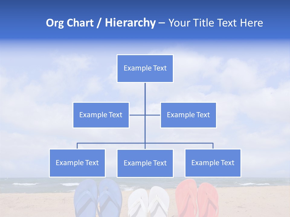 Blue Water Flops PowerPoint Template