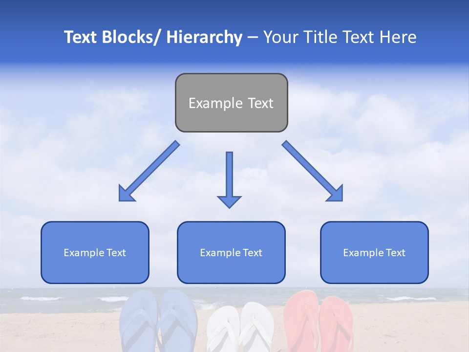 Blue Water Flops PowerPoint Template