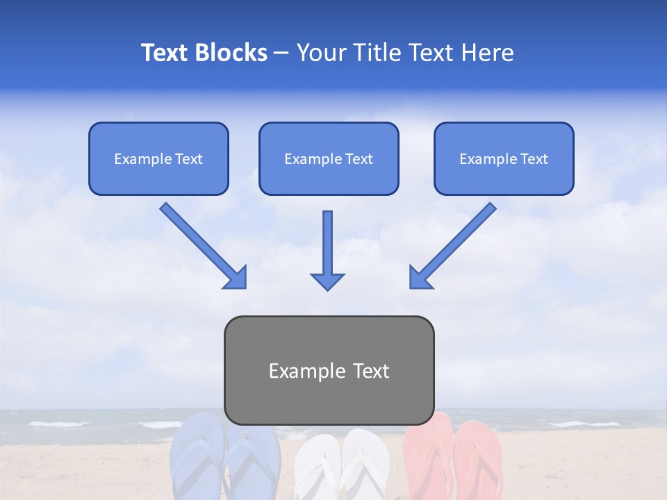 Blue Water Flops PowerPoint Template