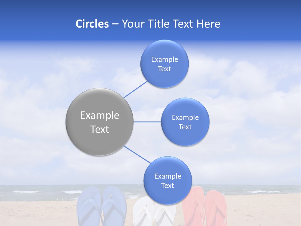 Blue Water Flops PowerPoint Template