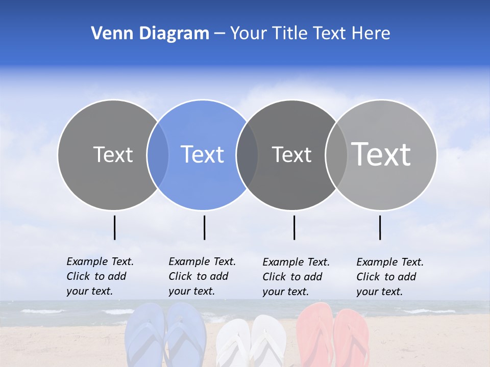Blue Water Flops PowerPoint Template