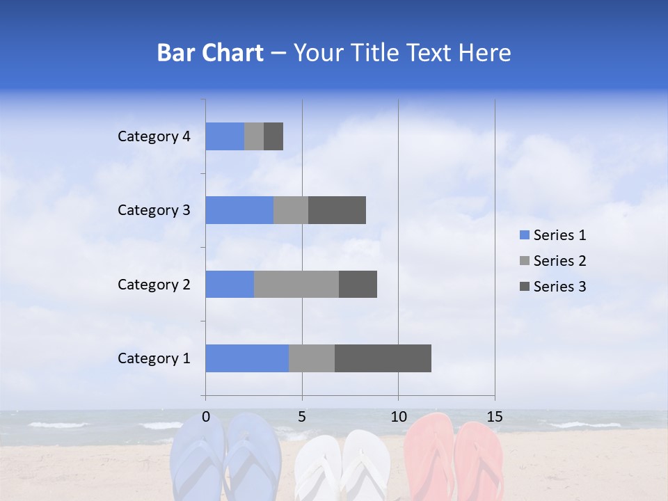 Blue Water Flops PowerPoint Template