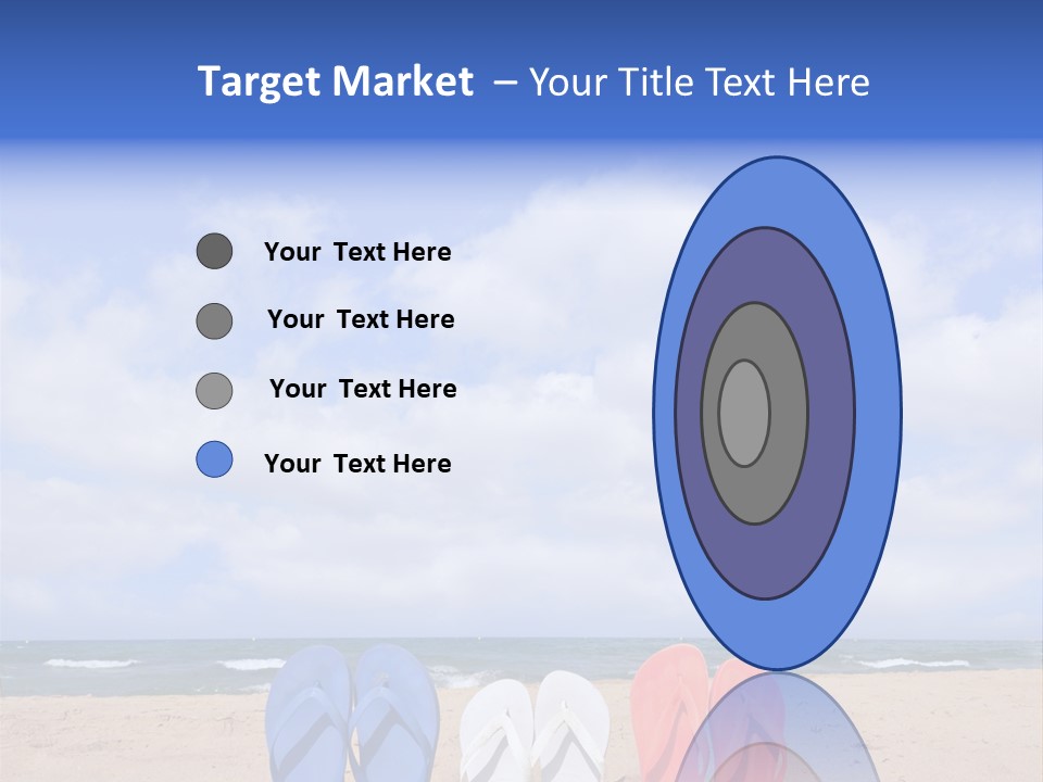Blue Water Flops PowerPoint Template