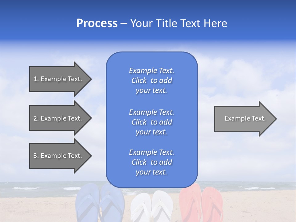 Blue Water Flops PowerPoint Template