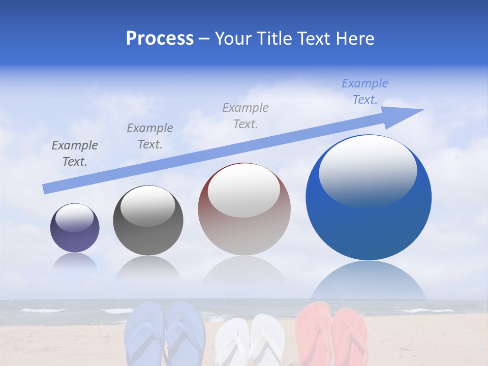 Blue Water Flops PowerPoint Template