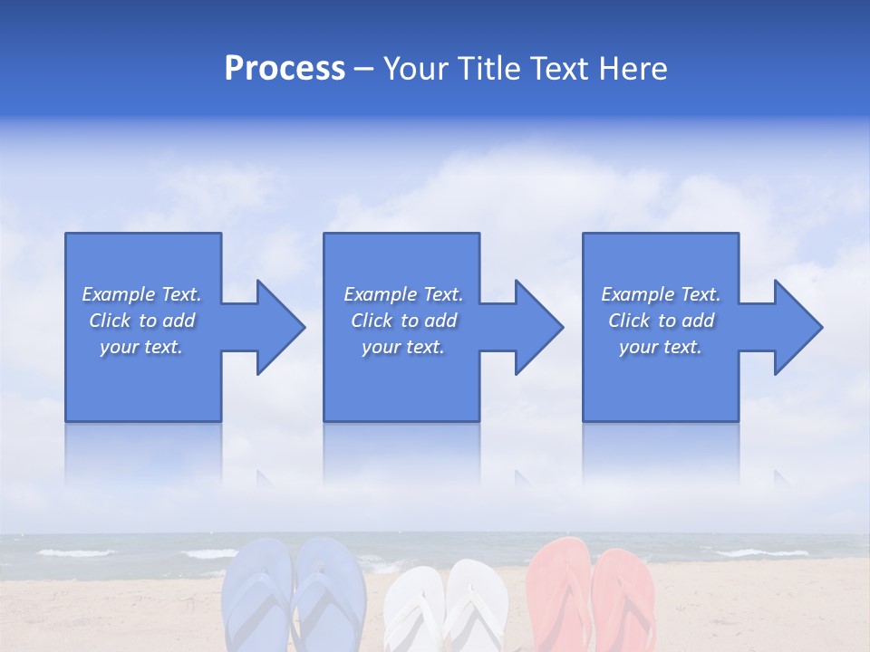 Blue Water Flops PowerPoint Template