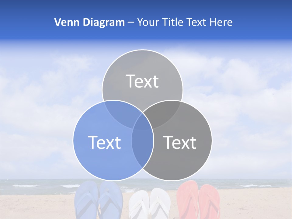 Blue Water Flops PowerPoint Template