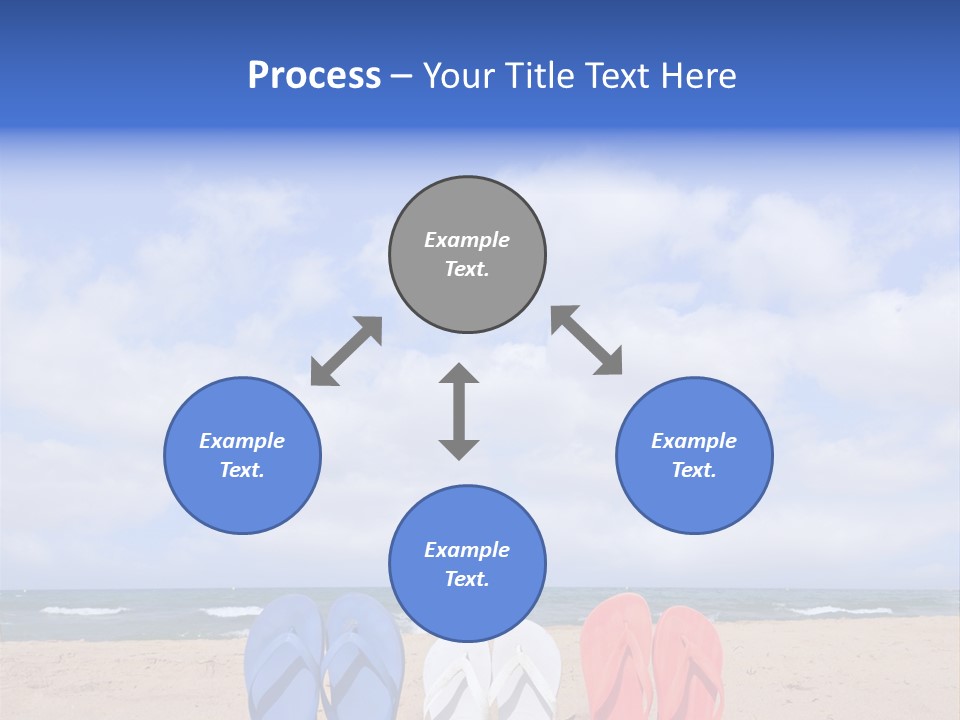 Blue Water Flops PowerPoint Template